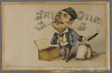 Werbung für Tip Top Zigarren, 1880